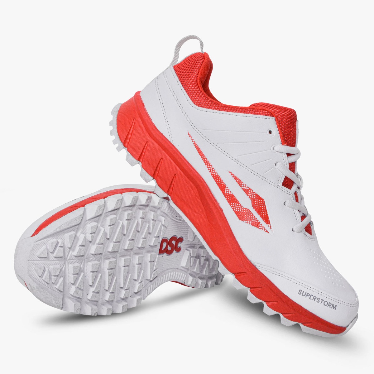 Superstorm Cricket Shoes (Red / White)