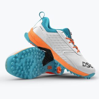 Jaffa 22 Cricket Shoes (White / Orange)