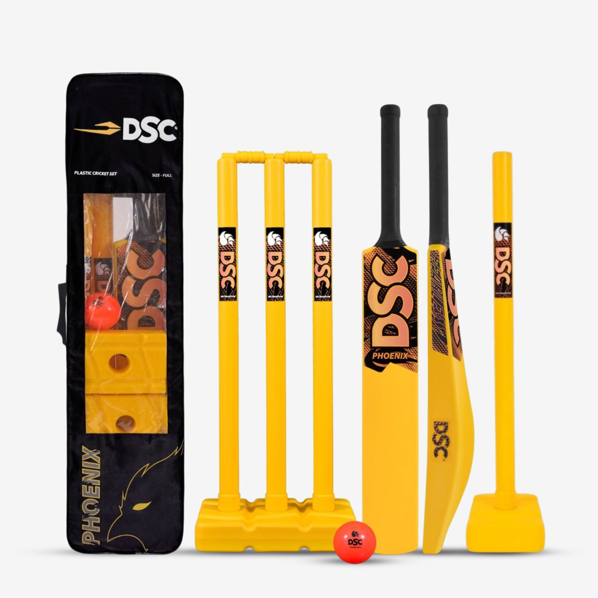Phoenix Cricket Set (Yellow, Mens)